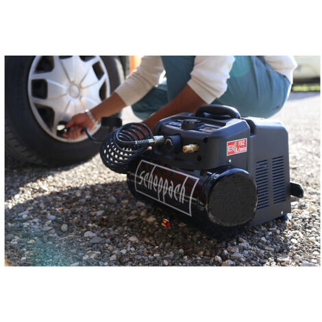 Compressor 6L And 6 Accessories SCHEPPACH - 1200W - HC06 - Black Edition - 58061099953