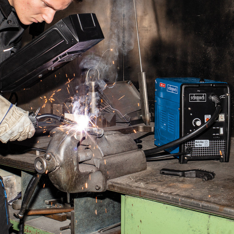 Scheppach WSE3200 90 Amp Inverter MIG Welder - Gasless 230V