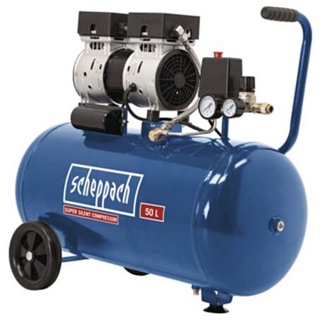 Scheppach HC50Si 550W 24ltr Silent Air Compressor - Oil Free