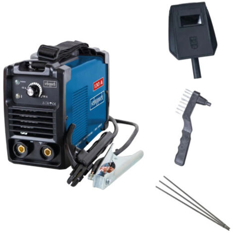  INVERTER WELDER 130AMP ELECTRODE MMA WITH ACCESSORIES 230V SCHEPPACH WSE1000
