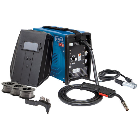  Scheppach WSE3200 90 Amp Inverter MIG Welder - Gasless 230V