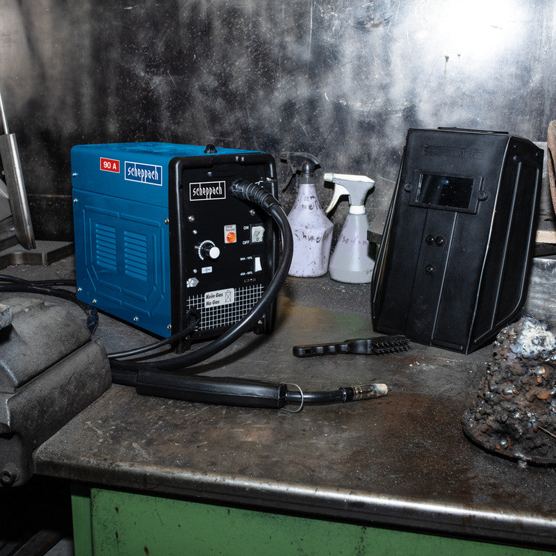  Scheppach WSE3200 90 Amp Inverter MIG Welder - Gasless 230V