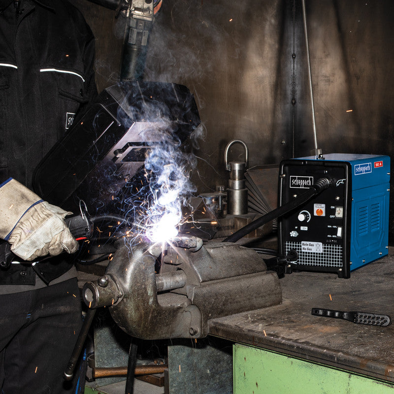  Scheppach WSE3200 90 Amp Inverter MIG Welder - Gasless 230V
