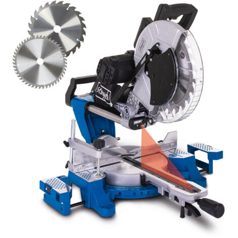  Scheppach HM140L 305mm Double Bevel Sliding Mitre Saw 230 V