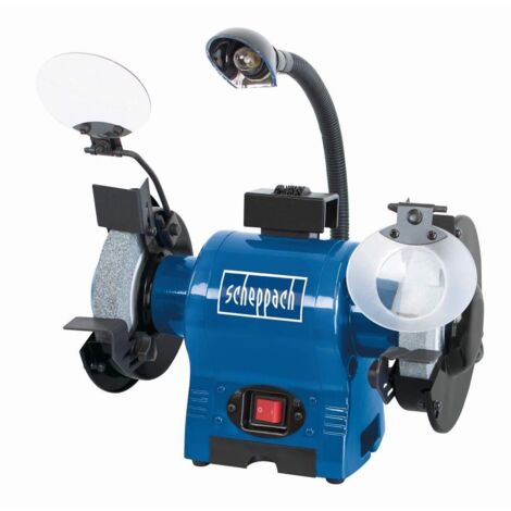  Scheppach BG150 150mm Bench Grinder Inc. Worklamp 230 V