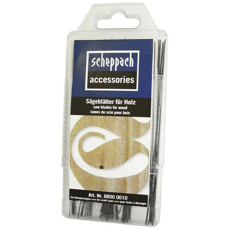  Scheppach Scroll Saw Blades - 60 Pack Assorted Wood, Plastic, Metal, Plaster, Plexiglass)