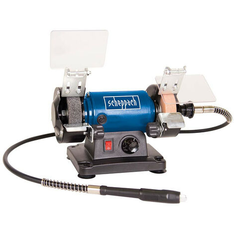  Scheppach HG34 75mm Bench Grinder With Flexi Drive Tool