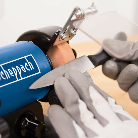  Scheppach HG34 75mm Bench Grinder With Flexi Drive Tool