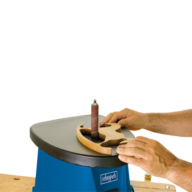  Scheppach OSM100 450W 76mm Oscillating Sander With Sanding Sleeve Kit 230V