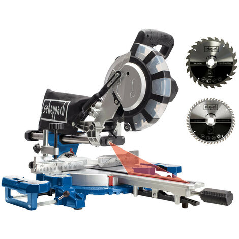  Scheppach 2000W Electric Mitre Saw / Chop Saw With 210mm Blade, 230V HM216X