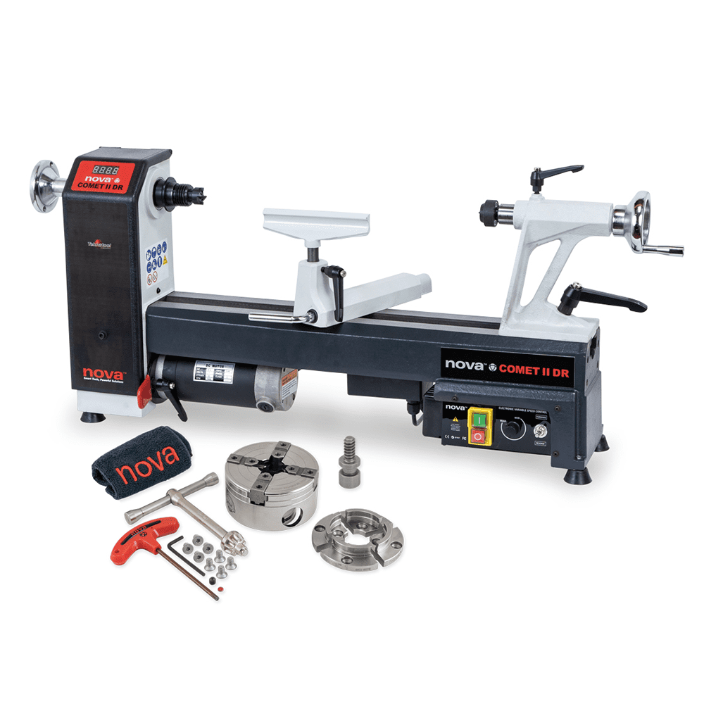 Scheppach NOVA Comet II DR Lathe With G3 Chuck -46404 | Poolewood Machinery